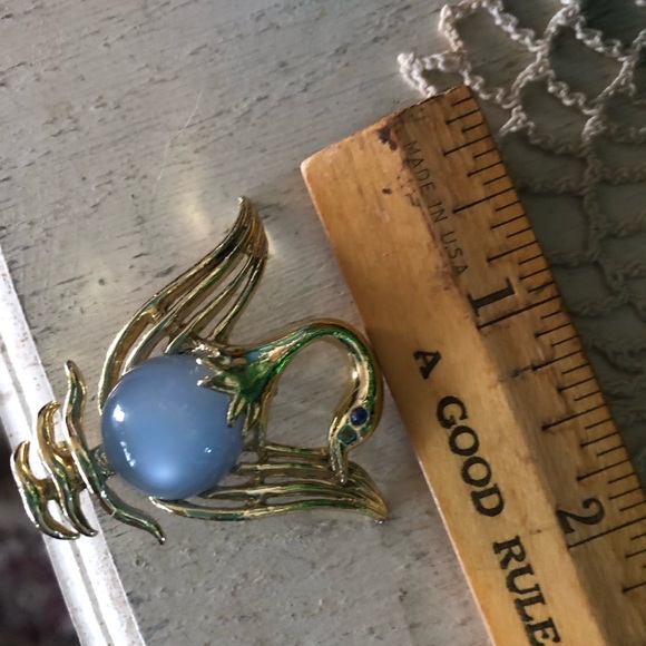 Vintage Swan Jelly Belly Pin - Picture 5 of 6